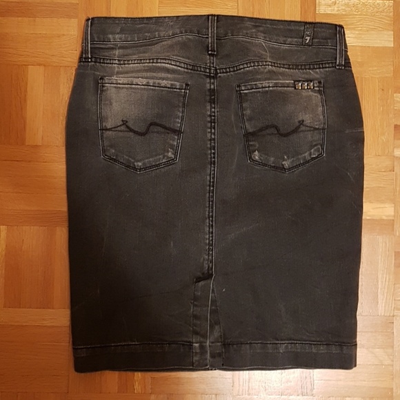 NWOT 7 for all Mankind Denim Pencil Skirt - Picture 2 of 6